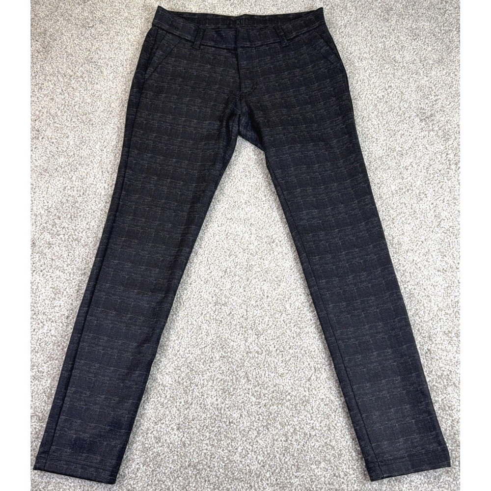 Kut From The Kloth Pants Size 4P Black Grey Ellery Slim Straight Skinny Chic